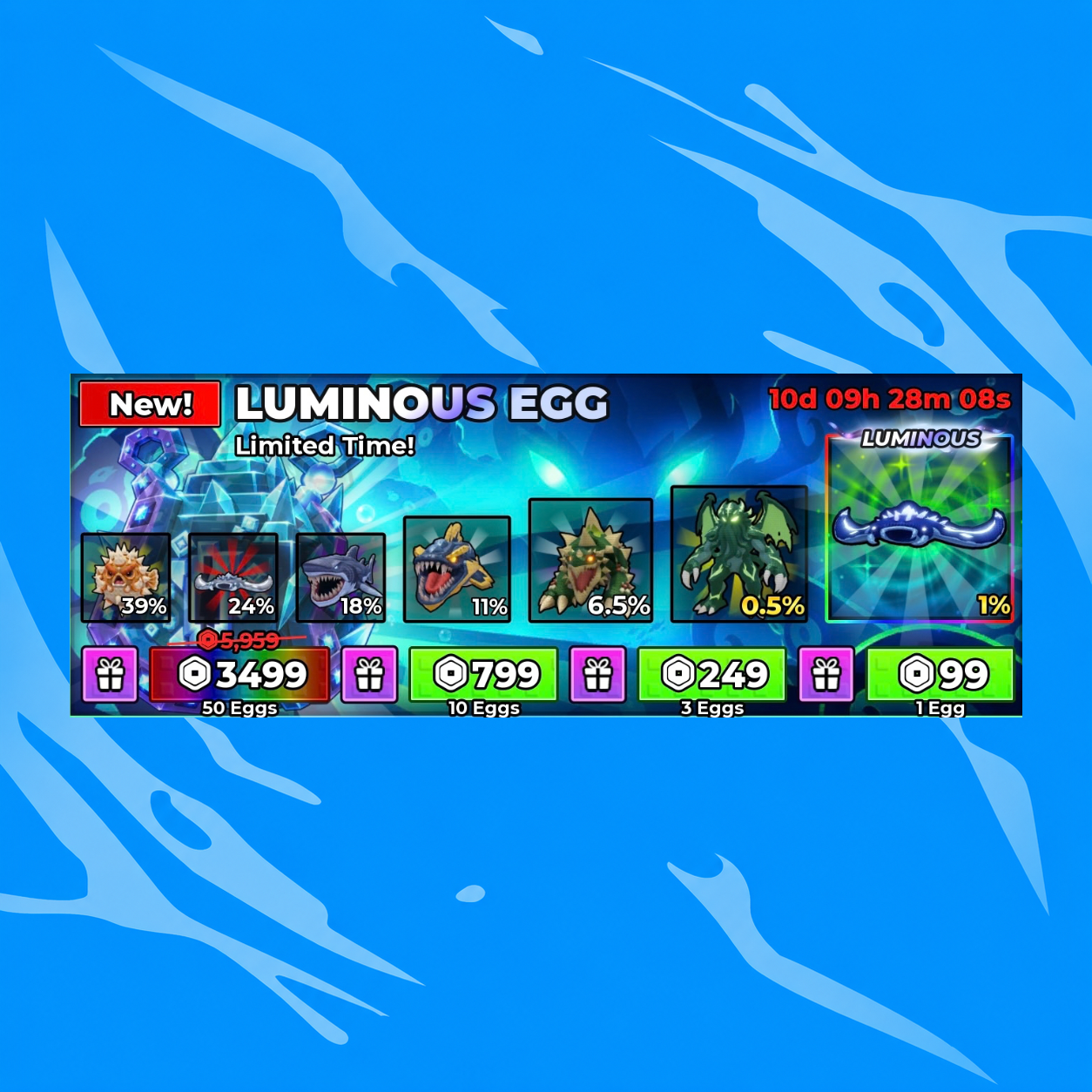 Luminous egg